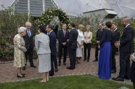 President biden posed with queen elizabeth ii and other g7 leaders ahead of a reception in cornwall. 53zb2imifj0sum