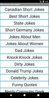 Following is our collection of funny friend jokes.there are some friend fellow jokes no one knows (to tell your friends) and to make you laugh out loud.take your time to read those puns and riddles where you ask a question with answers, or where the setup is the punchline. Short Funny Jokes English 2018 For Android Apk Download