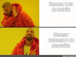 Iztrebljenje verske ali narodne skupnosti (extermination of a national collectivity), mnozieni umor (group homicide), izbris (erase). Somics Meme Chamar Lula De Ladrao Chamar Bolsonaro De Genocida Comics Meme Arsenal Com