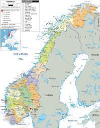 Welcome to the grimstad google satellite map! Detailed Political Map Of Norway Ezilon Maps