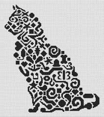 Print with any graphic software. Tribal Cat Stitch It Central
