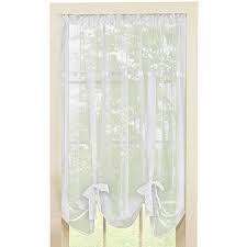 Collections Etc Sheer Tie Up Shade Curtain Walmart Com Tie Up Shades Wall Light Shades Curtains