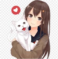 How to draw anime characters tutorial? Brown Hair Anime Catgirl Drawing Anime Girl With Cat Png Image With Transparent Background Toppng