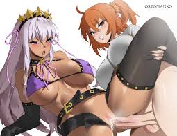 bb (fateextra ccc) :: Fujimaru Ritsuka (Female) :: female protagonist (fategrand  order) :: female protagonist (fategrand order) :: Gudako :: BB (FateExtra  CCC) :: Fate Porn :: fateextra :: FateExtra (FateExtra CCC) ::