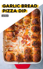 Garlic Bread Pizza Dip Will Change The Way You Party Forever Recipe Garlic Bread Pizza Pizza Bread Food