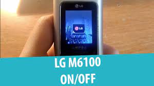LG M6100 Shutdown and Startup - YouTube