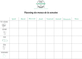 Plannings Vierges Pdf Menus De La Semaine A Imprimer En 2020 Planning Menu Semaine Menus Planning De Repas