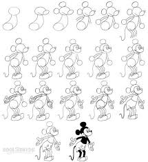 How to draw mickey and minnie, step by step, drawing guide, by dawn. How To Draw Mickey Mouse Step By Step Drawing Tutorial With Pictures Cool2bkids Mickey Mouse Drawings Mouse Drawing Easy Drawings