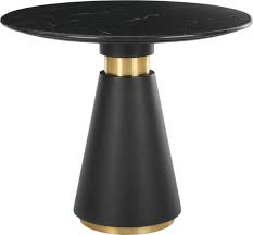 Bimba Dining Table Black Marble And Brass From Made Com Brass Black New Living Space Lacking Dining Table Black Round Dining Table Dining Room Chairs Modern