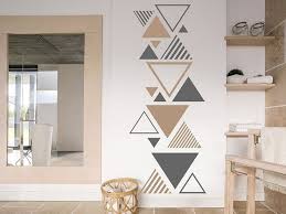 Wandtattoo Moderne Dreiecke Wandtattoo De Wall Paint Designs Bedroom Wall Designs Bedroom Wall Paint