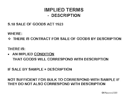 Sale of goods act 1957. Supply Of Goods And Services B 2 B