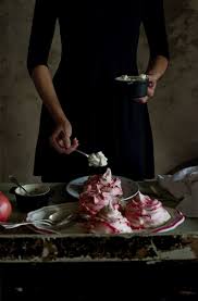 Pomegranate Meringues Dark Food Photography Meringue Food Photography Inspiration