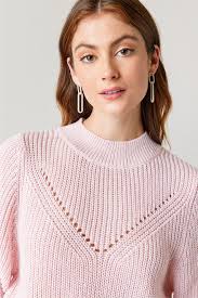 Francesca's Jerri Mock Neck Pointelle Sweater at Hamilton Place in  Chattanooga, TN