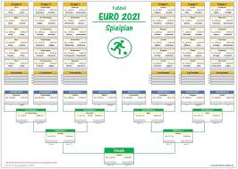 Mit frankreich, portugal und ungarn wartet eine. Em 2021 Spielplan Fur Excel Alle Meine Vorlagen De