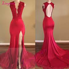 Misez sur un habit de caractère et choisissez la vôtre parmi ces 15 pimenter votre journée. Linyixun Robe De Soiree Style Sirene Robe De Soiree Rouge Sexy Dos Nu Decollete Plongeant En Dentelle Laterale Debardeur Aliexpress