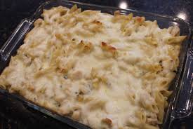 Three Cheese Chicken Alfredo Bake Plain Chicken Recipes Food Cooking