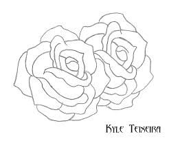 See more ideas about tattoo outline, traditional tattoo, traditional tattoo outline. Traditional Ro Traditional Rose Outline Drawing Flower Outline Tattoos Honey