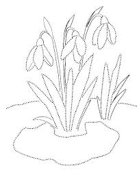 Funcentrate.com » easy pictures to trace. Online Coloring Pages Coloring Page Trace The Outline And Paint Snowdrops Spring Download Print Coloring Page