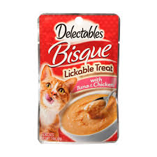 They are simple to make and store. Delectables Lickable Treat Bisque Tuna Chicken Hartz