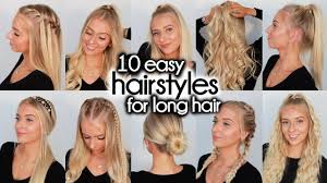 These are performed on the base of long shag haircuts, adding layering and texture to your gorgeous long. 10 Easy Hairstyles For Long Hair Youtube