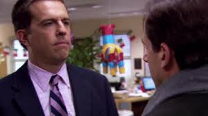 The office andy bernard friendship annoyed annoying michael scott GIF
