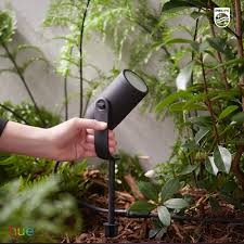 Diy Easy Installation Of Garden Lighting Philips Hue Lily Spot Light In 2020 Hue Philips Smart Outdoor Lighting Outdoor Lighting