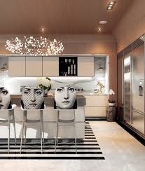 a modern art deco home visualized in