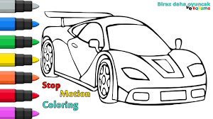 Stop Motion Araba Boyama Cocuklar Icin Boyama Videolari Boyama Oyunlari Araba Boyama Kitaplari Videolar