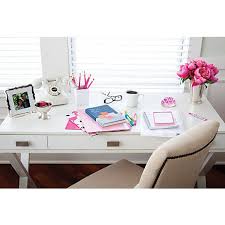 You can also find multicolored desks, such as white with black or white with blue and many other combinations. Office Supplies Furniture Technology At Office Depot White Writing Desk Home Decor Bedroom Desk