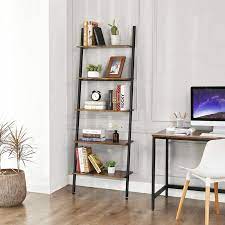 Our ladder shelves take up very little space, making them ideal for bathrooms and small rooms. Leaning Ladder Style Bookshelves The Furniture Co