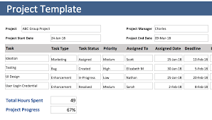 Project Tracking Template Free Excel Project Tracking