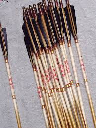 Handmade Traditional Wooden Arrows 12 Pieces Wooden Arrows Traditional Archery Arrow