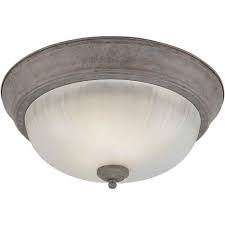 Leds are integrated into the fixture so there are no bulbs to change. Filament Design Burton 2 Light Cfl Flush Mount Ceiling Light Fixture In Desert Stone The Home Depot Canada