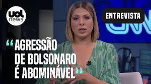 Paulo , apoiadores do bolsonaro o questionaram, quando ele chegou ao palácio da alvorada nessa 3ª feira (1º.jun.2021), sobre uma fala da jornalista no cnn 360º da semana passada. Bolsonaro Xinga Jornalista De Quadrupede