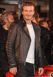 David Beckham Brown Leather Jacket Top Celebs Jackets Cool Jackets For Men Leather Jacket Outfit Men Leather Jacket