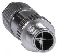NTI m12xc-8pwtp-10g-fa M12 8-Pin 10Gbps Field Assembly Circular Waterproof  Connector, Male, X-Coded, Cable Side