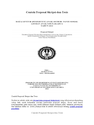 Proposal penelitian bahasa indonesia doc. Contoh Proposal Skripsi Dan Tesis Pdf