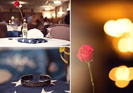 Fallen Soldiers Table This Will Be Happening At My Wedding To Honor Those Who Have Lost Their Lives For Our Freedom Fallen Soldier Table Wedding Wedding Deco