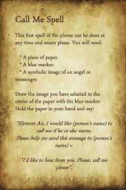 Jul 14, 2021 · help me spell: Call Me Now Spell Phone Spell To Make Him Call You Ritual Magic Spells Wicca Love Spell Call Me Spell Magic Spell Book