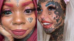 What was the thought process?: Internet in disbelief as woman inspired by Amber  Luke gets her eyeballs tattooed