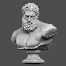 3d Hercules Bust Bust Sculpture Roman Sculpture Ancient Greek Sculpture