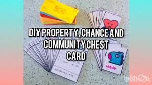 Print and cut out the cards. Diy Monopoly Part 2 Property Chance And Community Chest Card Philippines Youtube