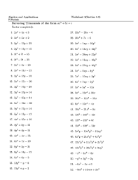 7 c kmgabdcej mwnii thhr timnkfmiynbiutse k gafl eg jeobmrlaz z1 p h worksheet by kuta software llc. Printables Factoring Ax2 Bx C Worksheet Answers Tempojs Thousands Of Printable Activities