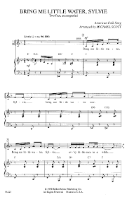 Shop and buy bring me little water, sylvie sheet music. Bring Me Little Water Sylvie Two Part By J W Pepper Sheet Music