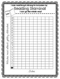 Reading Stamina Chart Class Worksheets Teaching Resources
