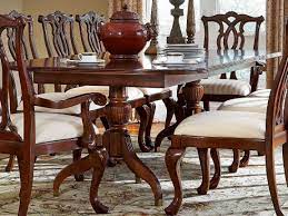 Formal double pedestal dining room the bob mackie collection by american drew. American Drew Cherry Grove Classic 76 112 W X 46 D Rectangular Pedestal Dining Table With Extension Ad792744r