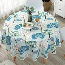 Get 5% in rewards with club o! Tablecloths Round 70 Inch Cotton Linen Dining Room Tree