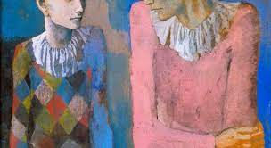 The rose period of picasso lasted from 1904 to 1906 this period signifies the time when the style of pablo picasso's painting used cheerful orange and pink colors in contrast to the cool, somber tones of the previous blue period. Der Fruhe Picasso Blaue Und Rosa Periode Findart Cc