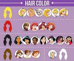 Hair Color Disney Characters Costumes Blonde Disney Characters Disney Princess Facts