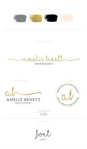 Feminine Logo Set Gold Foil Logos Instant By Creativekiosk Logo Set Feminine Logo Gold Foil Logo